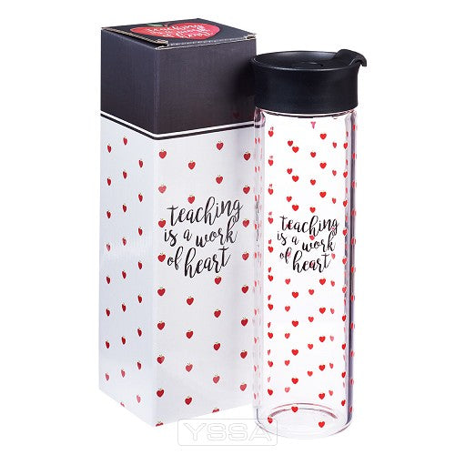 CAG WBT121 WATER BOTTLE GLASS TEACHING...ART
