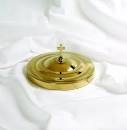 COMMUNION SS BRASS BREAD PLATE COVER