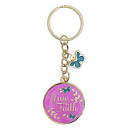 CAG KMO094 KEYRING METAL LIVE BY FAITH
