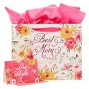 CAG GBA331 GIFT BAG LARGE BEST MOM EVER PINK