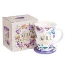 CAG MUG600 LIDDED BE STILL & KNOW