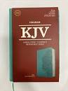 KJV HOL LARGE PRT COMPACT SZ REF BIBLE LT TEAL