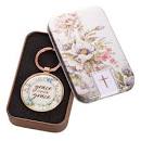 CAG KMO067 KEYRING IN TIN GRACE UPON GRACE