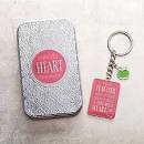 CAG KMO052 KEYRING IN TIN IT TAKES A BIG HEART
