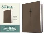 NLT TYN PREMIUM GIFT BIBLE STAR CROSS TAUPE