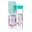 CAG WBT122 WATER BOTTLE GLASS FLORAL