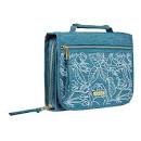 CAG BBM677 ORGANIZER BIBLE COVER POLY 3FOLD TEAL FAITH MEDIUM
