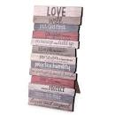LCP 45028 PLAQUE MDF SMALL STACKED LOVE
