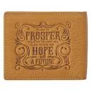 CAG WT138 LEATHER WALLET CAMEL TAN  I KNOW THE PLA
