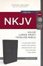NKJV TN VALUE THINLINE BI LARGE PRT RLE LS BLACK