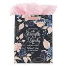CAG GBA270 GIFT BAG MD BLUE/PINK STRENGTH