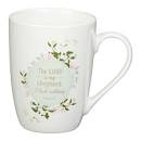 CAG MUG686 WHITE THE LORD IS MY SHEPHERD