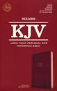 KJV HOL LARGE PRT PERSONAL SZ REF BIBLE LT BURGU