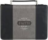 CAG BBM766 CLASSIC BIBLE COVER FAUXL BLACK & GRAY