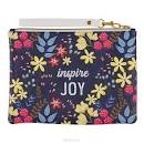 CAG PCA011 ZIP POUCH FX LEATHER INSPIRE JOY