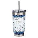 CAG SMUG190 SSTEEL TRAVEL TUMBLER FLORAL BE STILL