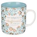 CAG MUG774 TEAL SUFFICIENT GRACE