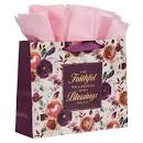 CAG GBA298 GIFT BAG LARGE THE FAITHFUL WILL ABOUND