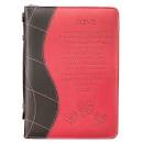 CAG BBC310 : BBXL310 BIBLE COVER FASHION PINK/BROWN LOVE 1 COR. 13:4-8