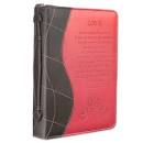 BIBLE COVER BBL310 1COR 13  4  8  PINK LARGE