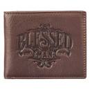 CAG WT133 LEATHER WALLET BLESSED MAN