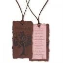 DIC BKMS-1008 LEATHER BOOKMARK SUEDE TREE OF LIFE