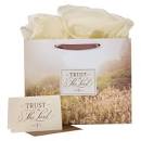 CAG GBA362 GIFT BAG W/ CARD LG TRUST IN THE LORD