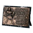 LCP 20702 MOF PLAQUE SCULPTURE FIGHTS FOR YOU