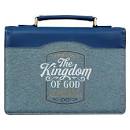 CAG BBM763 FASHION BIBLE COVER FAUXL 2 TONE BLUE S