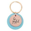 CAG KMO087 KEYRING TEAL BE JOYFUL