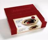 COMMUNION SS BRASS OFFERING PLATE RED