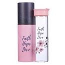 CAG WBT143 WATER BOTTLE GLASS FAITH HOPE LOVE