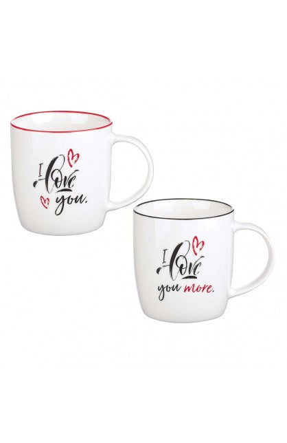 CAG MUGS17 MUG SET 2PC I LOVE YOU