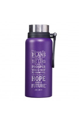 CAG FLS070 WATER BOTTLE SS PURPLE LILAC I KNOW THE