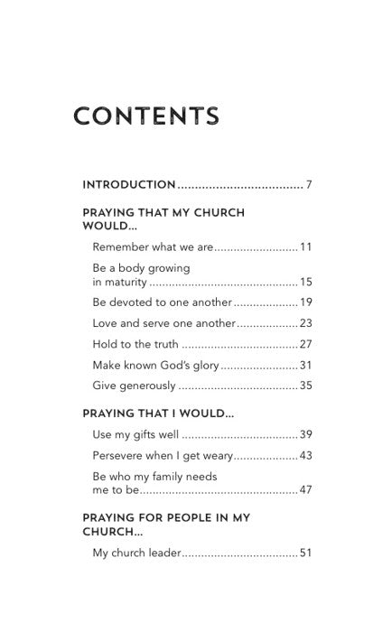 5 THINGS TO PRAY FOR YOUR CHURCH