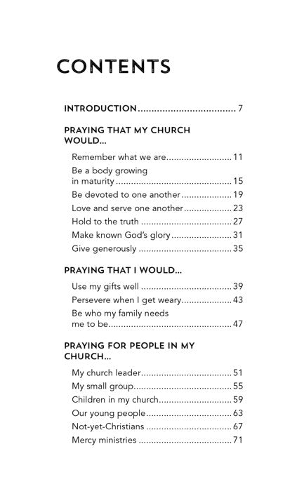 5 THINGS TO PRAY FOR YOUR CHURCH